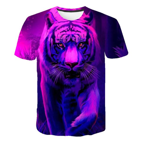 

3d new tiger animal 3d print shirts plus size plus size humor men clothing