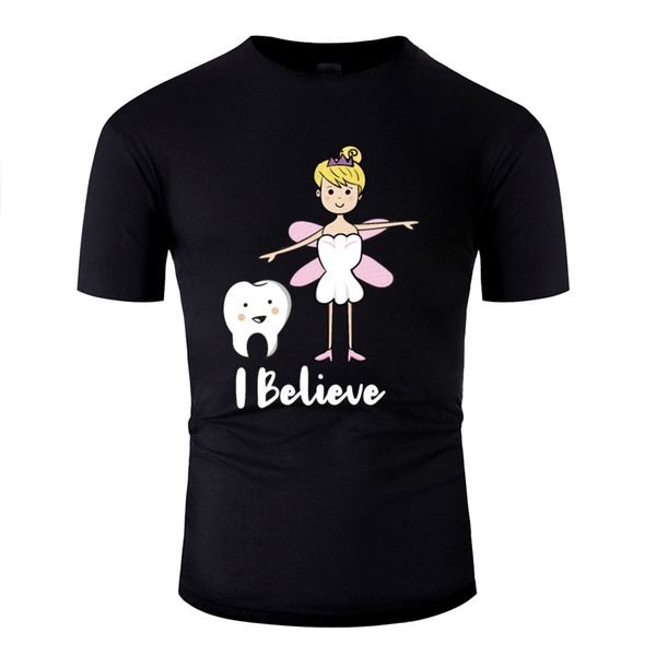 

new style cute and tooth fairy t shirt men o-neck clothes humorous women tee shirt hiphop top