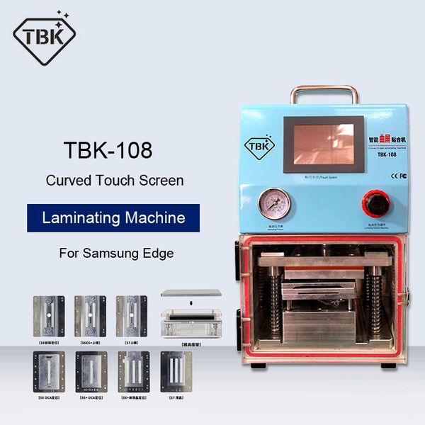 

tbk-108 curved touch screen oca vacuum laminating machine for samsung s6edge s6edge plus s7edge s8 s8+ lcd repair refurbish