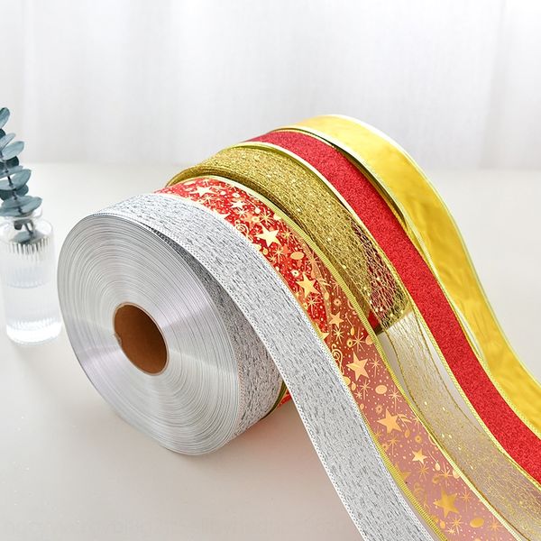 

golden red mesh diy butterfly ribbon ribbon diy bow wreath gift box decoration idulr