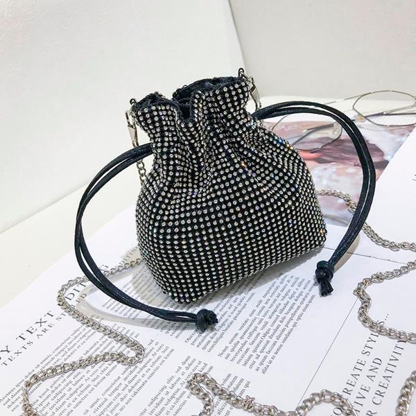 

crossbody bags for women bright diamond super soft leather diamonds portable bucket bag crossbody messenger bags au5