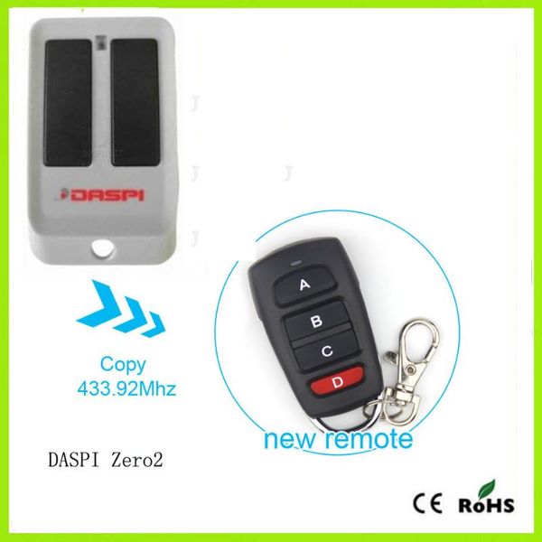 

remote controlers daspi zero2 control 433.92mhz duplicator gate garage door 433mhz