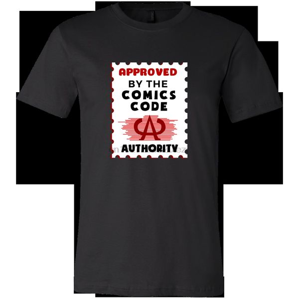

comics code stamp logo retro g200 ultra cotton t-shirt shop fitness tee shirt