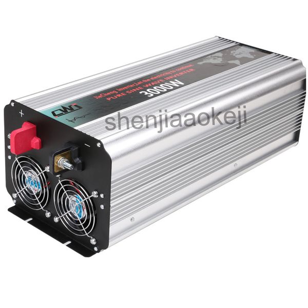 

1pc pure sine wave solar power inverter dc12v 24v to ac 110v 220v aluminum alloy intelligent solar inverters digital display