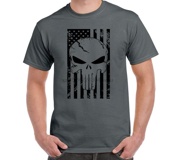 

american flag punisher skull t-shirt sniper military usa army pride size s-6xl