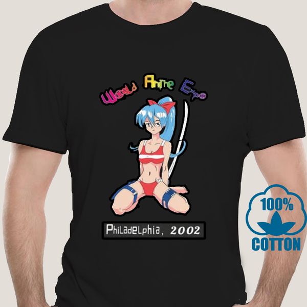 

0418d men tshirt world anime expo 2002 t shirt printed t-shirt tees top