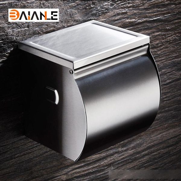 

stainless steel bathroom paper towel waterproof wall mounted paper holder bathroom toilet paper holder t200425
