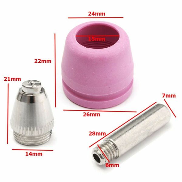 

40pcs/set air plasma cutter torch consumables nozzle tip electrode for sg55 brand new and 2020