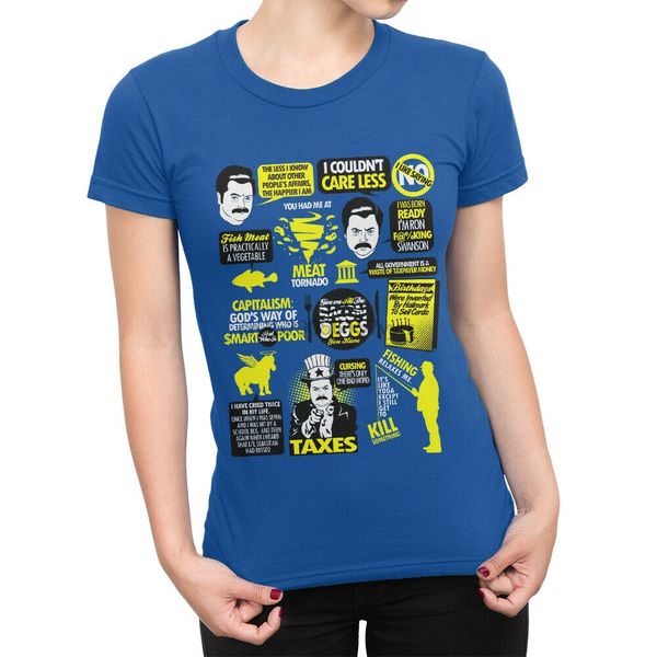 

parks and recreation tv t-shirt ron swanson quote shirt women tee