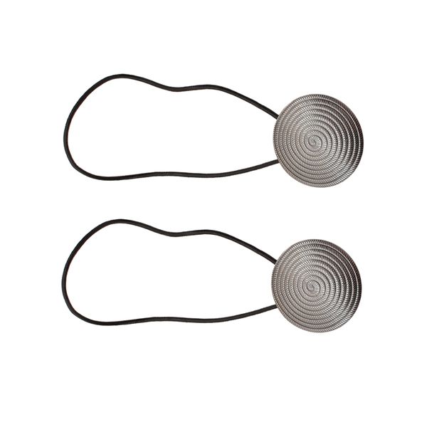 

2pcs magnetic tie backs buckles holdback for voile/net curtains black snail
