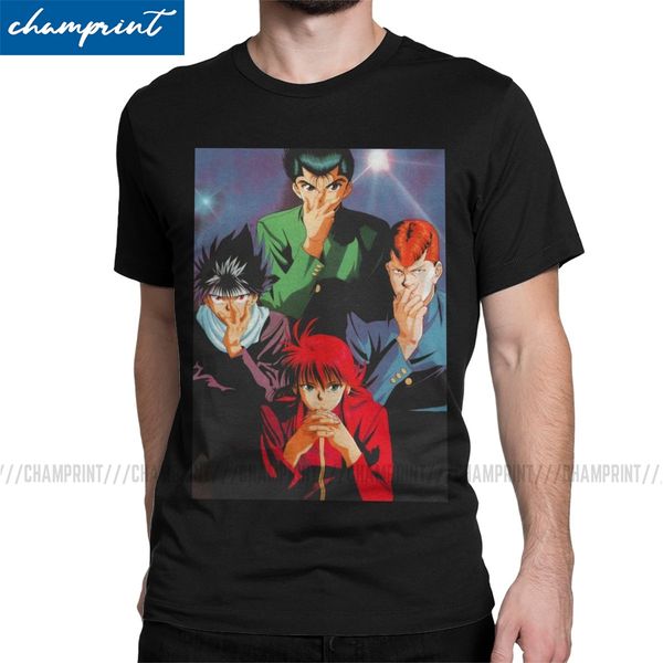 

men squad goals t shirt yu yu hakusho yusuke kurama anime clothing fun short sleeve round neck tee shirt gift idea t-shirts