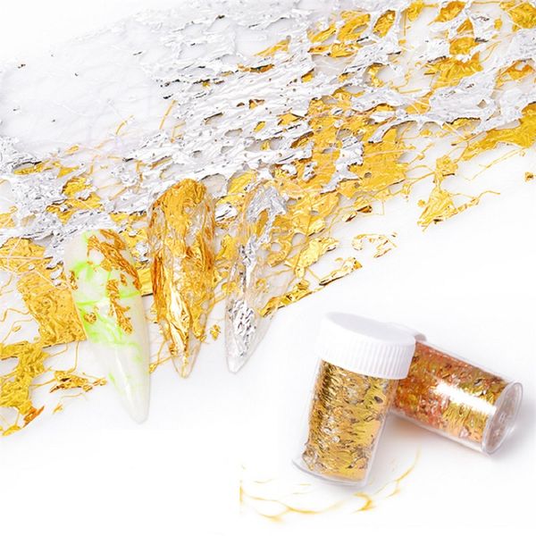 

1 box 3d gold silver mirror nail наклейка переводные картинки алюминиевая фольга бумаги сети сетки nail art блеск обертывания slider маникюр, Black