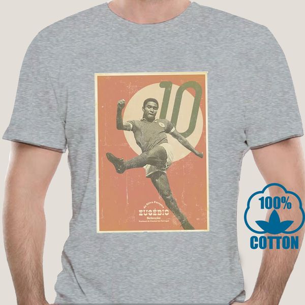 

0253d t-shirt meme fan benfica eusebio calciatore portogallo 1 s-m-l-xl-2xl-3xl