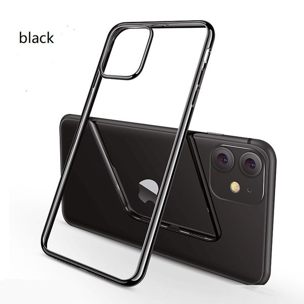 

plating case electroplate cover tpu ultra-thin shockproof transparent clear back for iphone11pro promax 11 xs xr xsmax