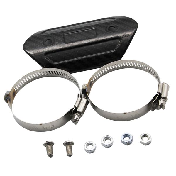 

motorcycle exhaust muffler pipe strengthen heat shield cover carbon fiber
