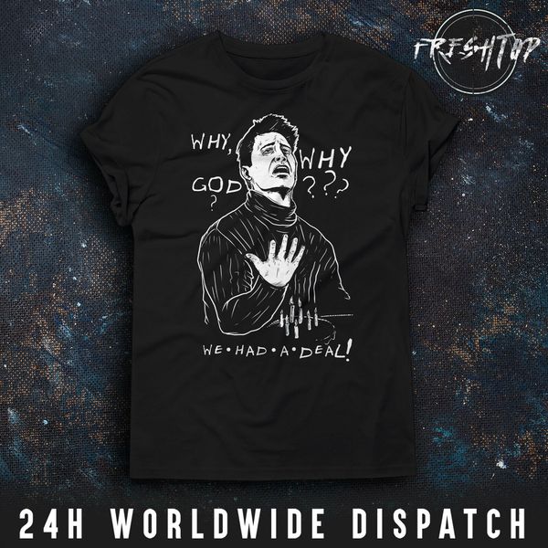 

friends t shirt why god we had a deal joey tribbiani phoebe chandler quote