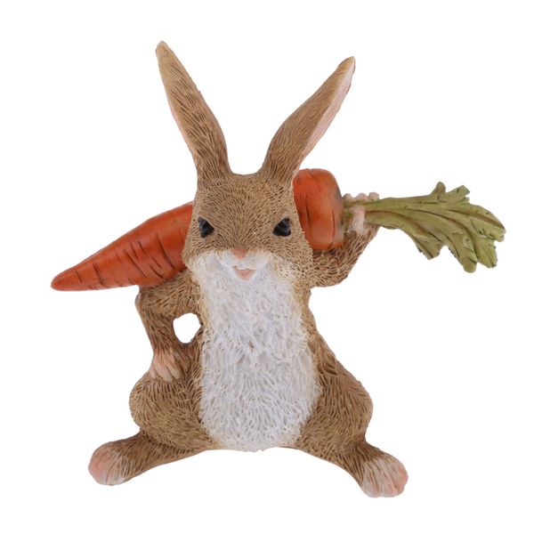 

мини размер прекрасный смола кролик статуя дом сад стол украшения