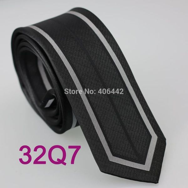 

yibei coachella jacquard woven microfiber border black mens ties black gray vertical striped cravate skinny narrow slim necktie, Blue;purple