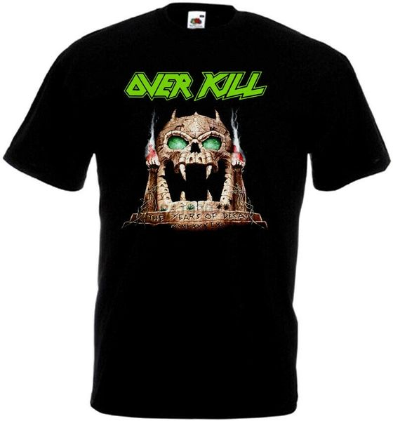 

overkill годы decay футболка черного трэш тяжелый металл всех размеров s ... 5xl