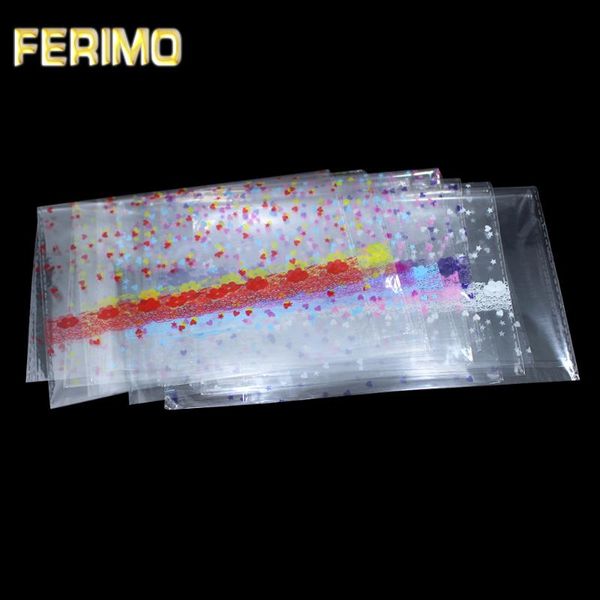 

100pcs clear plastic gift package bags cake packaging bag cellophane bag bakery christmas gift cookies candy packing plastic