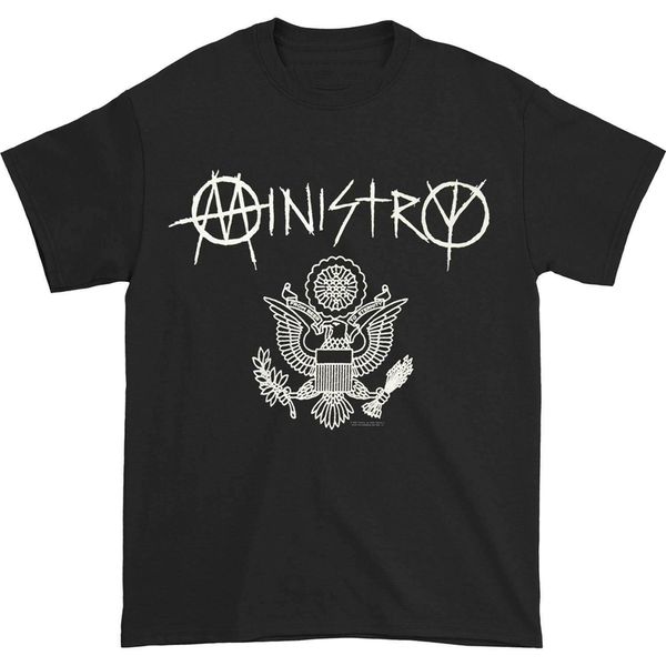 

ministry men's great seal t-shirt black summer tee shirt