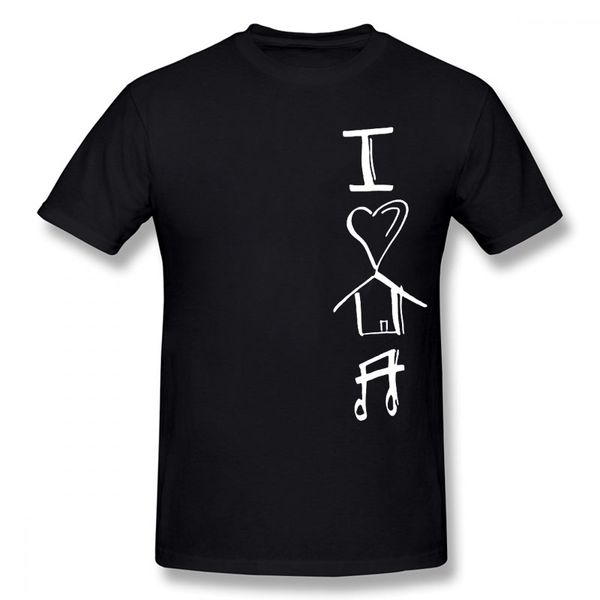 

i love house music new funny t shirt men short sleeves hip hop oversized o-neck cotton t shirts