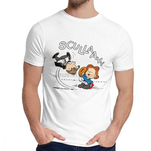 

t-shirt x-files peanuts pure cotton new round collar vintage short sleeve