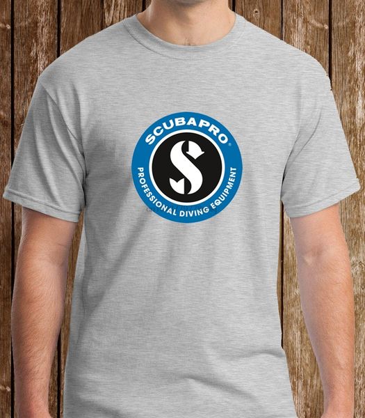 

scubapro scuba equipment logo grey sport mens t-shirt s to 3xl
