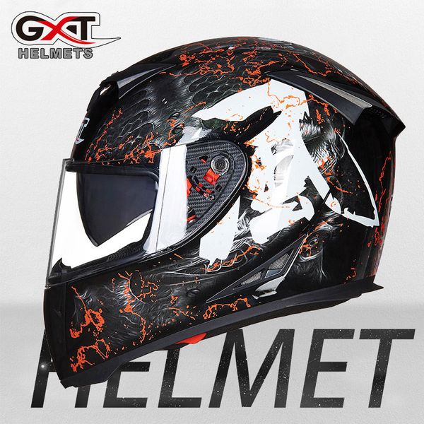 

2020 new genuine full face helmets winter warm double visor motorcycle helmet casco motorbike capacete