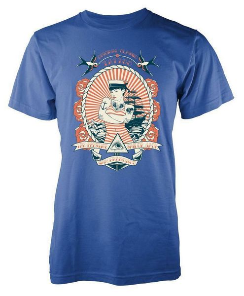 

bnwt sailor classic tattoo boat ocean чайка корабль для взрослых tops tee футболка s-xxl футболка больше размера и цвета