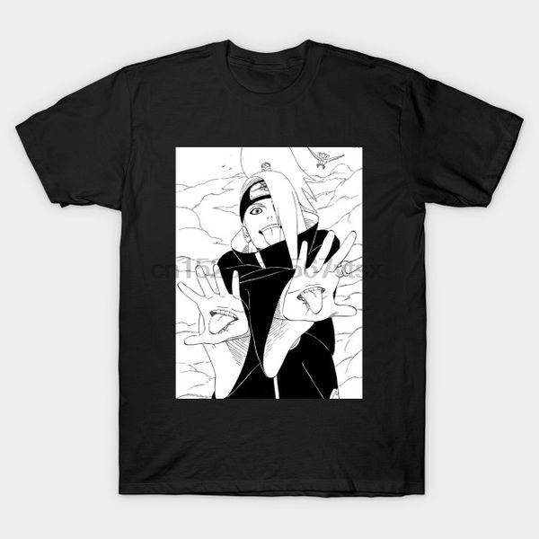 

men tshirt deidara (manga) naruto t shirt printed t-shirt tees top