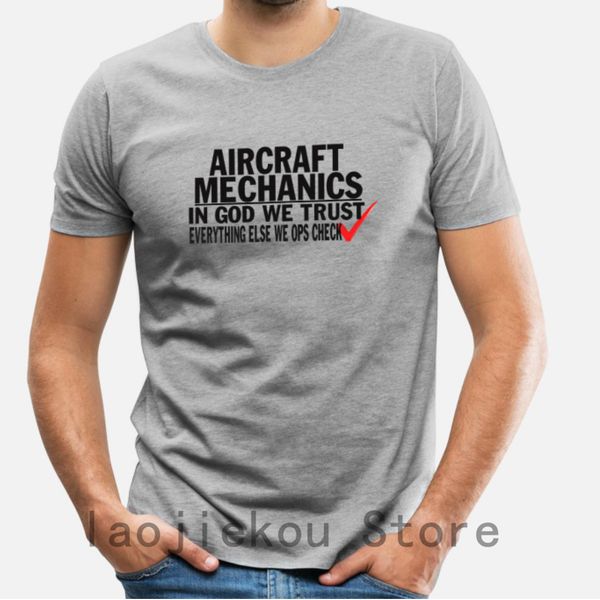 

2019 summer funny print men t shirt women cool t-shirts aircraft mechanics shirts new fashion tshirt