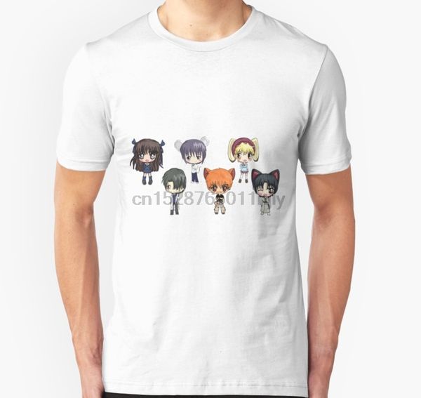 

men tshirt fruits basket chibi anime t shirt printed t-shirt tees top