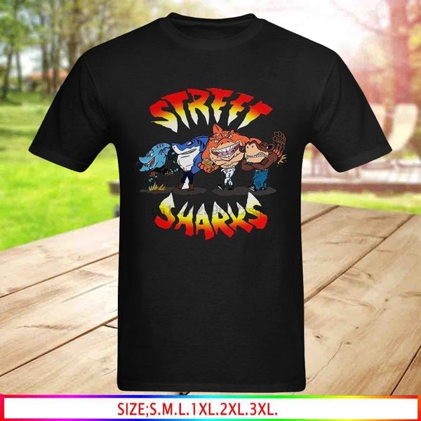 

men's street sharks animated series t-shirt