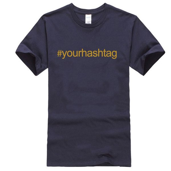 

пользовательские хэштегом тенниска gold printed персонализировать insta tee мужская мода подарков лучшие