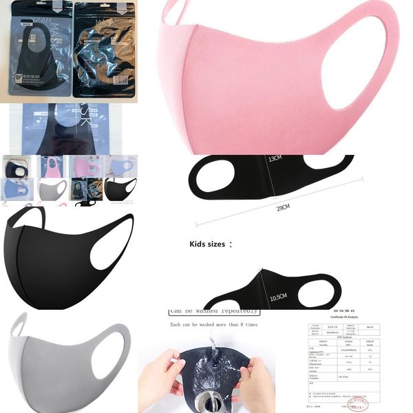 

designer masks face washable fashion protective black kids children reusable cycling vb551