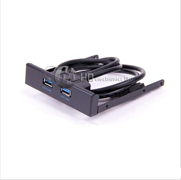 

new 3.5 floppy bay internal 20 pin 2 ports usb 3.0 front panel bracket cable usb3.0 to 20pin/19pin