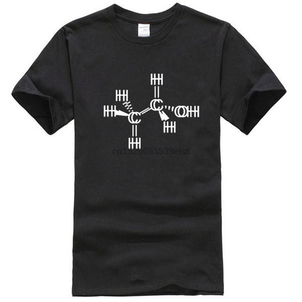 

chemistry alcohol molecule structure ethanol mens tshirt