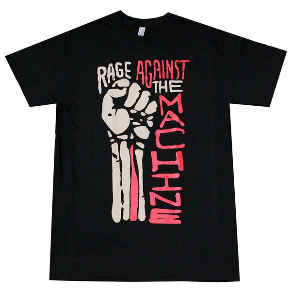 

2019 новый летний слим tee shirt rage against the machine кулак мужская футболка черный