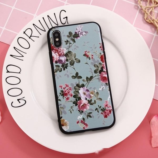 

3d phone case for iphone 7 8 6 6s plus tpu matte soft case for iphone x xs xr 5 5s se back cover