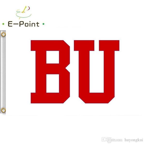 

флаг университет полиэстер ncaa украшение (150см * 90см) терьеры boston открытого флаг главная 3ft * 5ft из сада недавно летучий баннер bbye