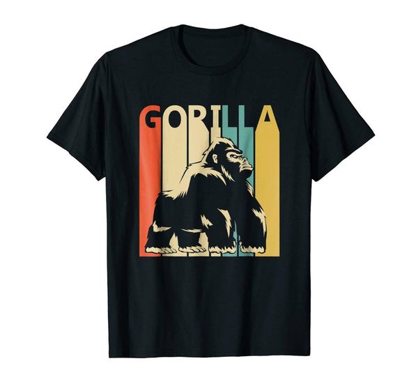 

gorilla vintage black t-shirt s-3xl christmas gifts tee shirt
