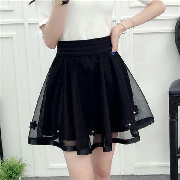 

harajuku 2020 women fashion summer high waist pleated skirt cosplay kawaii fashion girl mini skirt, Black