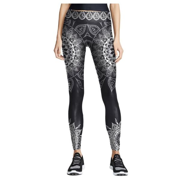 

high waist yoga pants fitness sport leggings fashion boho floral printing elastic gym workout tights running sports trousersjgh5, White;red