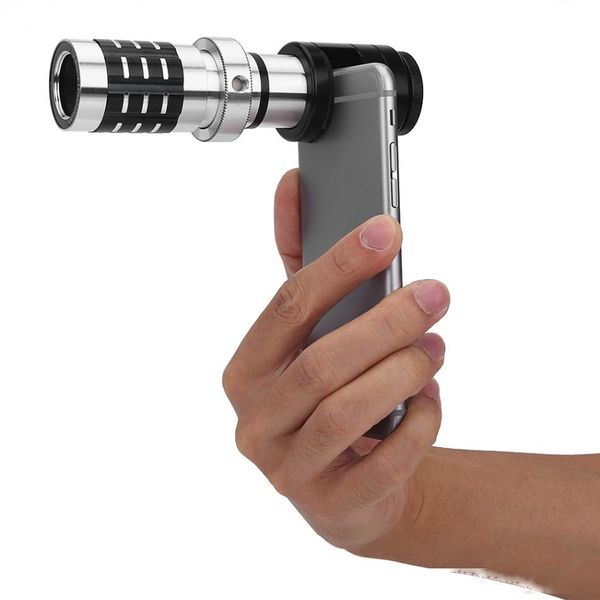

vife 1pcs universal 12x zoom telep lens hd telescope camera lens for cellphones ing