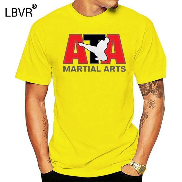 

new ata taekwondo martial arts mens white t-shirt size s to 3xl