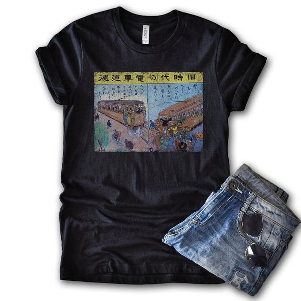 

japanische retro ad тенниска jahrgang zug вайс буклет унисекс grafik т stck кимоно юмор witzig япония geschenk фр манера frauen