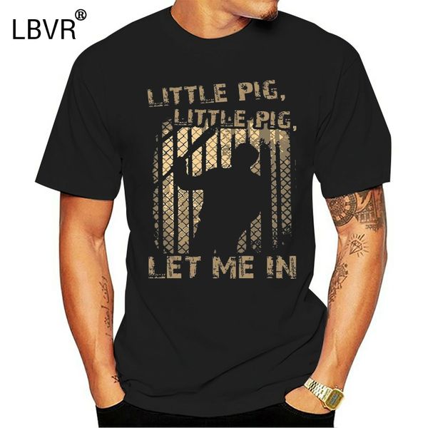 

men t shirt little pig little pig let me in version2 women t-shirt