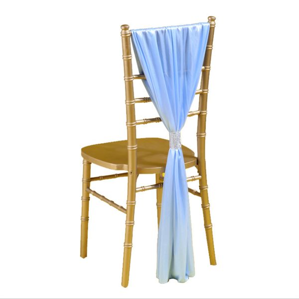 

sashes 20pcs wedding chair hoods bamboo ice silk flower bow party banquet home cover hood decoration