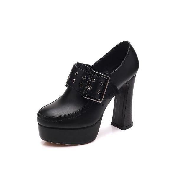 

the wind in the spring and autumn fashion ultra-high with waterproof taichung port size 32-42 shoe tide 18621 yards, Black